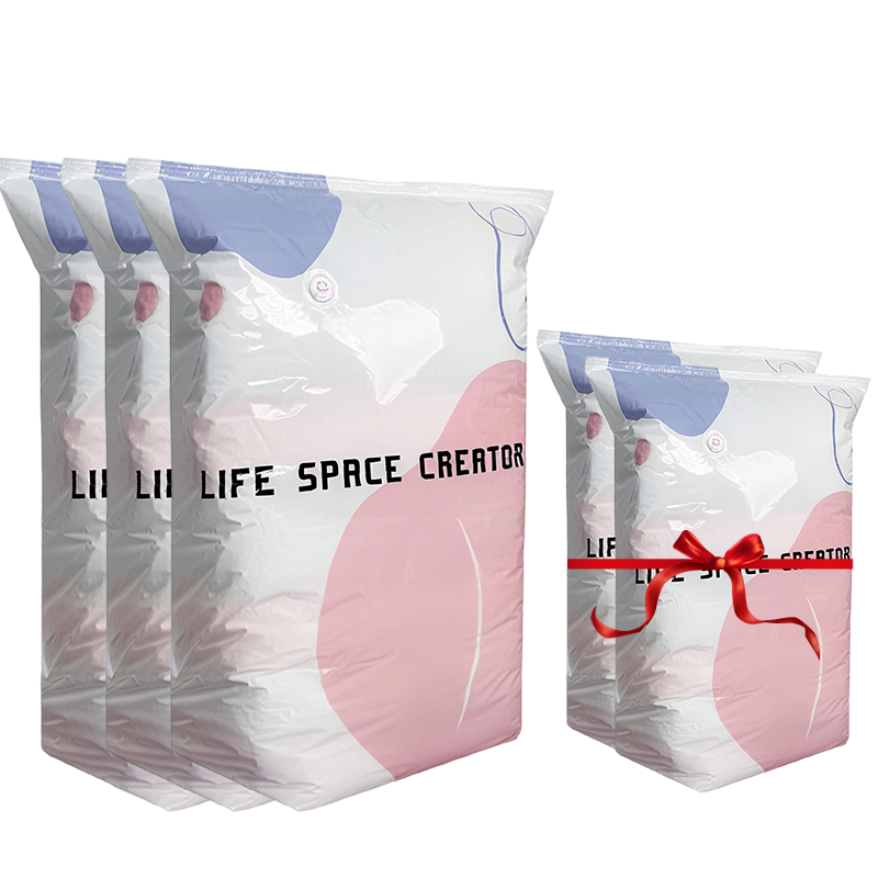 🧳No‑Pump Vacuum Storage Bags – Press & Seal, No Pump Needed. Saves 80% Space, Keeps Clothes Dry & Dust‑Free