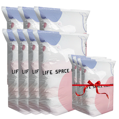 🧳No‑Pump Vacuum Storage Bags – Press & Seal, No Pump Needed. Saves 80% Space, Keeps Clothes Dry & Dust‑Free