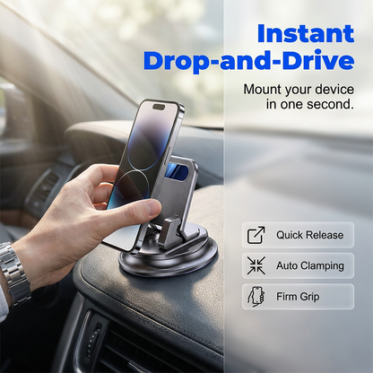 🚗 50% OFF NOW!📱Rotating Dashboard Car Phone Holder–Hands-Free Phone Mount 🛡️