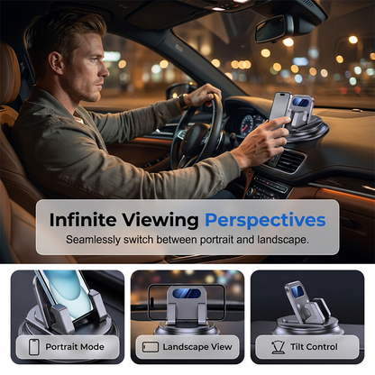 🚗 50% OFF NOW!📱Rotating Dashboard Car Phone Holder–Hands-Free Phone Mount 🛡️
