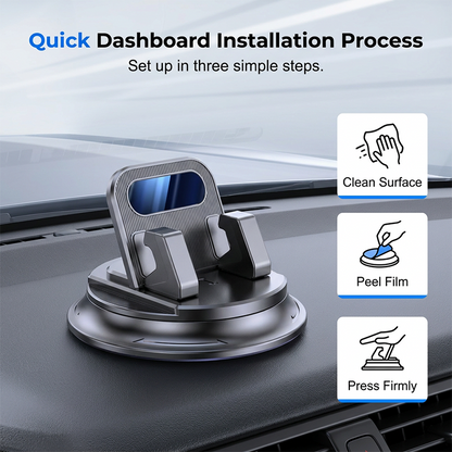 🚗 50% OFF NOW!📱Rotating Dashboard Car Phone Holder–Hands-Free Phone Mount 🛡️