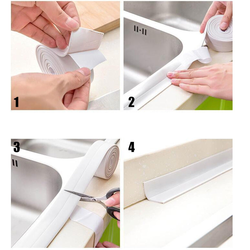 🎁 Buy 1 Get 1 Free🔥White Waterproof Self Adhesive Caulk Tape