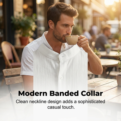 Men's Textured 2-Piece Shirt & Pants Set