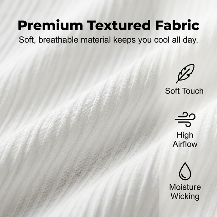 Men's Textured 2-Piece Shirt & Pants Set
