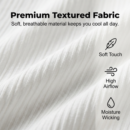 Men's Textured 2-Piece Shirt & Pants Set